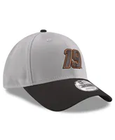 Men's New Era Gray and Black Martin Truex Jr 9FORTY Snapback Adjustable Hat