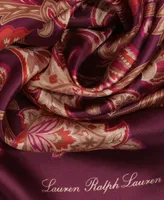 Lauren Ralph Lauren Women's Audrey Silk Paisley Square Scarf