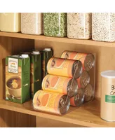 mDesign Plastic Can Organizer Bin For Kitchen and Fridge Storage, 4 Pack
