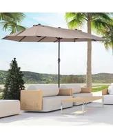 Outsunny Extra Large 15ft Patio Umbrella,