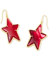 Kendra Scott 14k Gold-Plated Color Mother-of-Pearl Star Drop Earrings