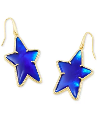 Kendra Scott 14k Gold-Plated Color Mother-of-Pearl Star Drop Earrings