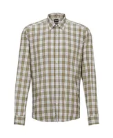 Boss by Hugo Men's Checked Regular-Fit Shirt