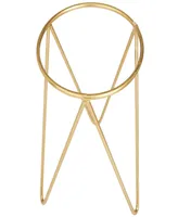 CosmoLiving Gold-Tone Metal Planter with Removable Stand Set of 2