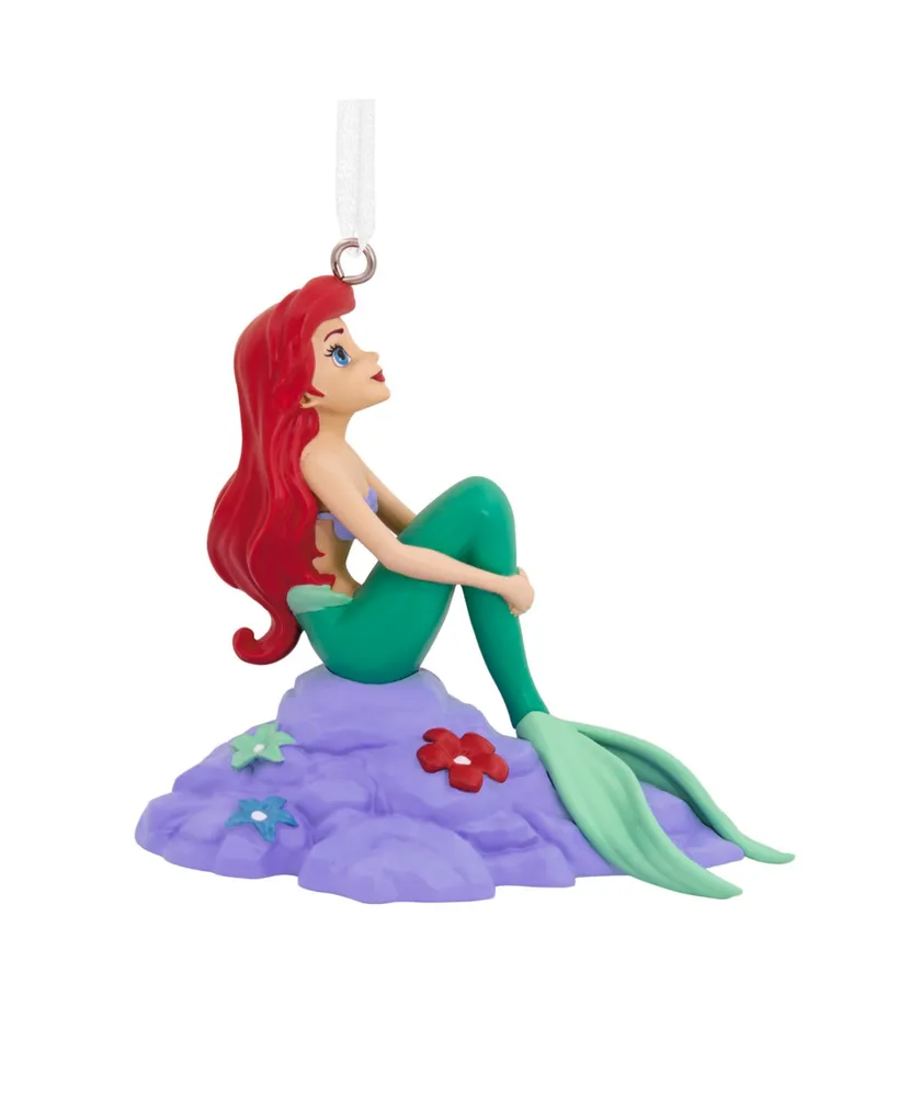 Hallmark Christmas Ornament Disney the Little Mermaid Ariel on Rock - Multi