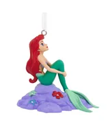 Hallmark Christmas Ornament Disney the Little Mermaid Ariel on Rock - Multi