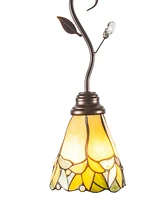 Dale Tiffany Crystal Leaf Mini Pendant Lamp