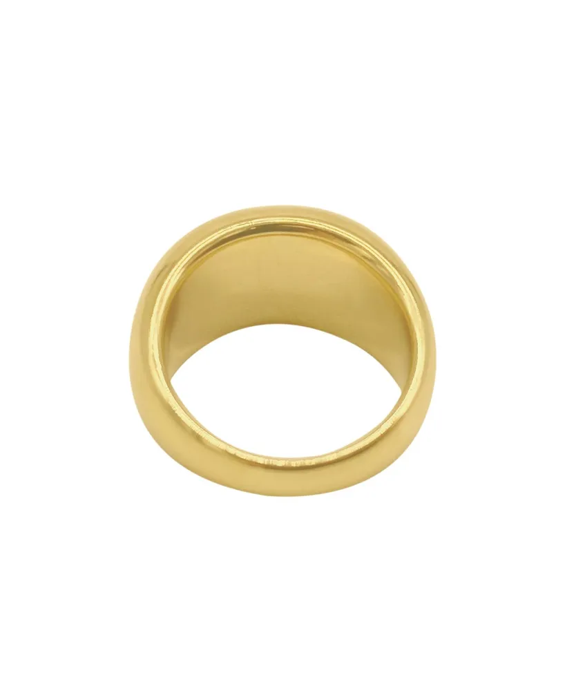 Adornia 14K Gold Plated Dome Ring