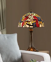 Dale Tiffany Lovebirds Floral Table Lamp