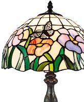 Dale Tiffany Pazio Floral Butterfly Table Lamp