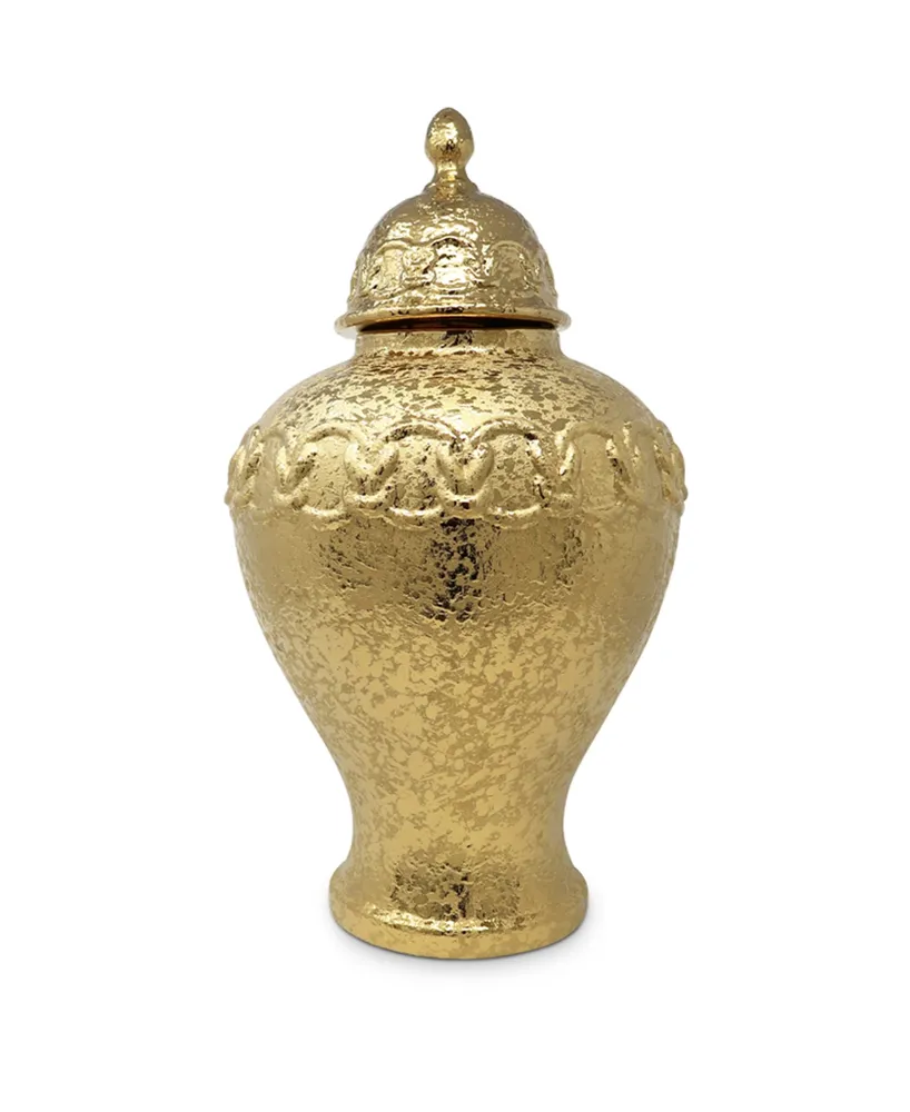 Ginger Jar and lid with Chain Detail