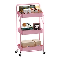 Mega Casa 5 tier Rolling Utility Cart with Lockable Wheels