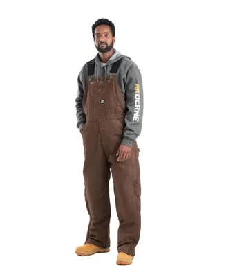 Berne Men's Heartland Insulated Washed Duck Bib Overall