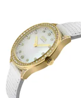 Gevril Women's Morcote Swiss Quartz White Leather Watch 36mm