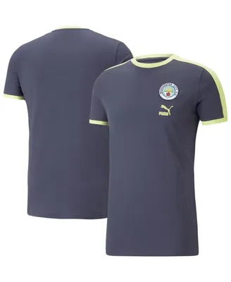 Men's Puma Navy Manchester City ftblHeritage T-shirt