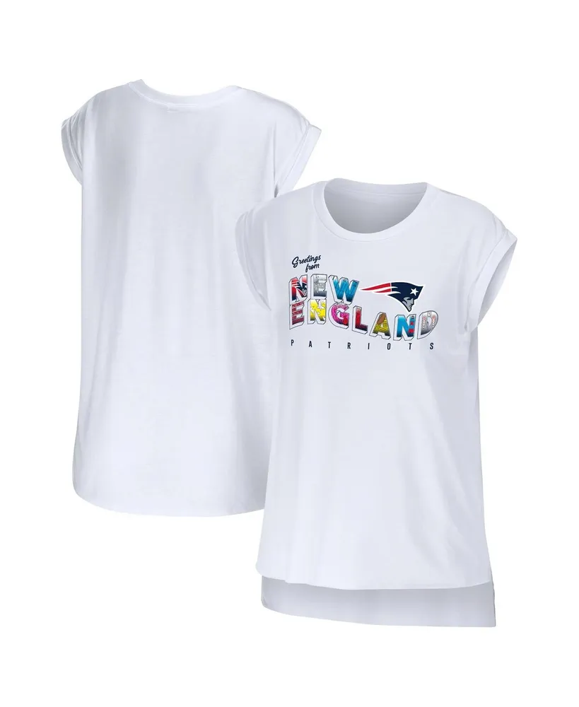 WEAR by Erin Andrews Women's WEAR by Erin Andrews White Seattle Seahawks  Greetings From Muscle T-Shirt