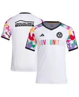 Men's adidas White Atlanta United Fc 2023 Pride Pre-Match Top