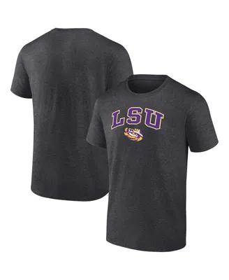 Men's Fanatics Heather Charcoal Lsu Tigers Campus T-shirt