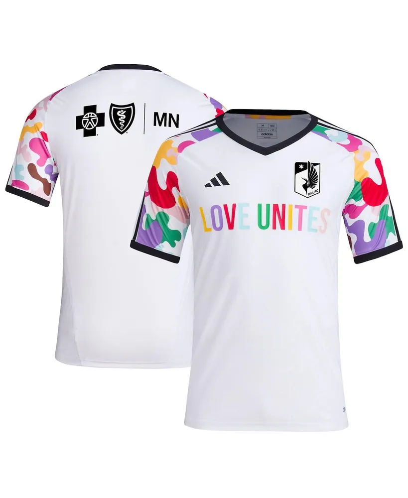 Men's adidas White Minnesota United Fc 2023 Pride Pre-Match Top