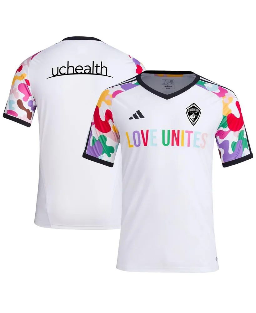 Men's adidas White Colorado Rapids 2023 Pride Pre-Match Top