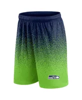 Men's Fanatics College Navy, Neon Green Seattle Seahawks Ombre Shorts