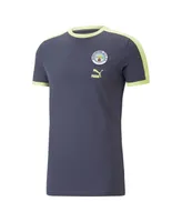 Men's Puma Navy Manchester City ftblHeritage T-shirt