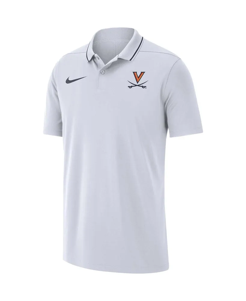 Men's Nike White Virginia Cavaliers Coaches Performance Polo Shirt