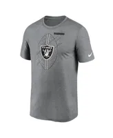 Men's Nike Heather Charcoal Las Vegas Raiders Legend Icon Performance T-shirt