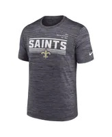 Men's Nike Anthracite New Orleans Saints Yardline Velocity Performance T-shirt