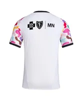 Men's adidas White Minnesota United Fc 2023 Pride Pre-Match Top