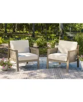 Barn Cove Outdoor Lounge Chair w/Cushion, Set of 2