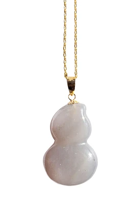 seree Hulu - Grey purple jade necklace