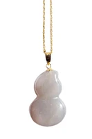 seree Hulu - Grey purple jade necklace