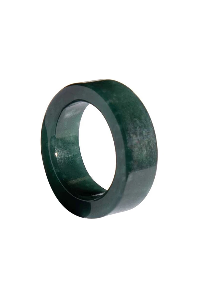 seree Seal — Cyan square jade ring