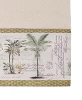 Avanti Colony Palm Tree Bordered Cotton Bath Towel, 27" x 50"