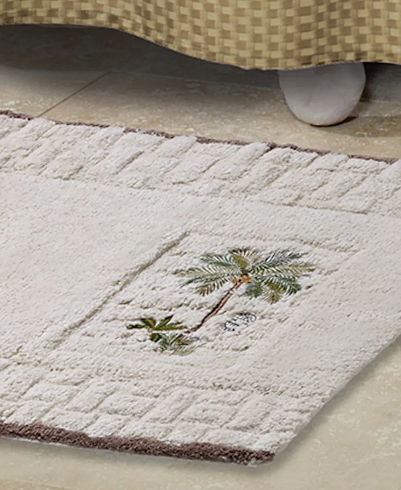 Avanti Colony Palm Tree Plush Cotton Bath Rug, 20" x 30"