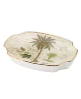 Avanti Colony Palm Tree Textured Ceramic Soap Dish