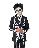 Suitmeister Big Boys Skeleton Grunge Button Closure Suit Set