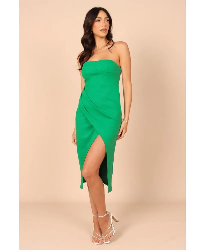 Petal and Pup Women's Nerene Strapless Midi Dress - Green S