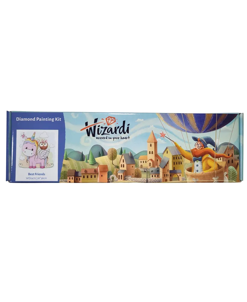 Crafting Spark Diamond Painting Kit Wizardi Best Friends WD2472 14.9 x 14.9  inches