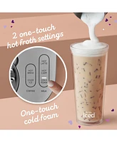 Mr. Coffee 4-in-1 Single-Serve Latte Lux, Iced Hot Coffee Maker with Milk Frother