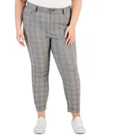 Tommy Hilfiger Plus Tribecca Millennium Plaid Ankle Pants