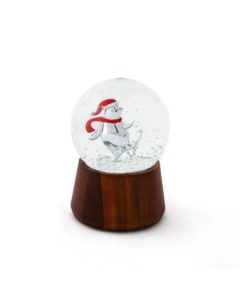 Nambe Skating Penguin Snow Globe