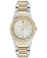 GV2 by Gevril Women's Palmanova Swiss Quartz Two-Tone Stainless Steel Watch 33mm