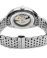 Gevril Men's Five Points Swiss Automatic Silver-Tone Stainless Steel Watch 40mm