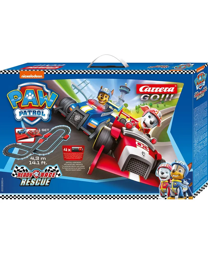 Carrera Official Paw Patrol Battery Operated 1:43 Scale Slot Car Racing Jump Ramp Toy Track Set