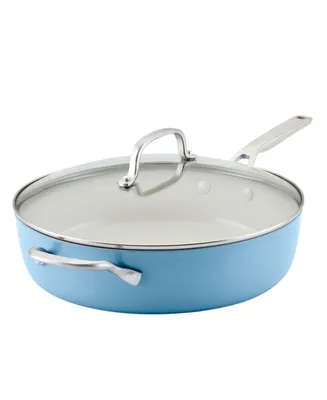 KitchenAid Hard Anodized Ceramic Nonstick 5 Quart Saute Pan with Lid