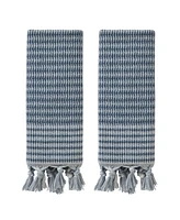 Skl Home Long Borough Turkish Cotton 2 Piece Hand Towel Set, 26" x 16"