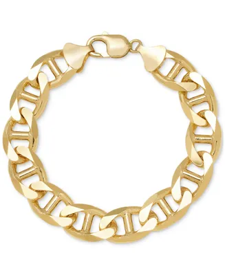 Men's Mariner Link Chain Bracelet (13.5mm) in 14k Gold-Plated Sterling Silver