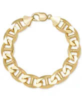 Men's Mariner Link Chain Bracelet (13.5mm) in 14k Gold-Plated Sterling Silver